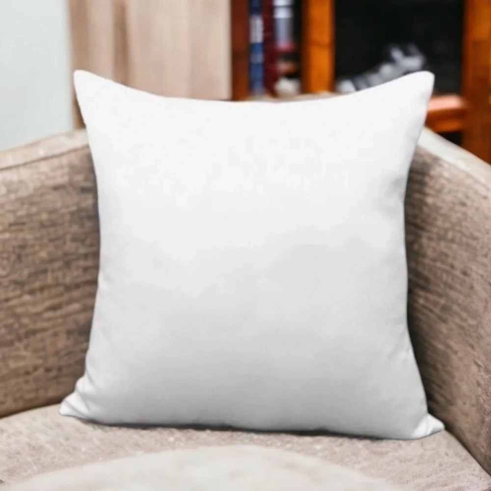 Pillow Cover Cat Paw Print Zip Closure Deco Large Black White Square 17.7 inch